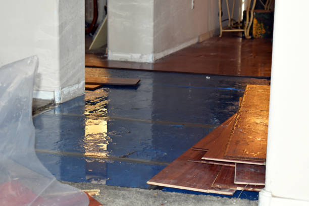 Professional Emergency Water Damage Restoration technician working in Wayne, OK